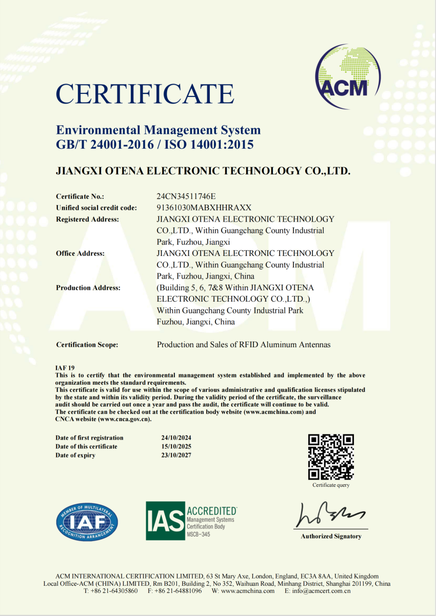 Certification